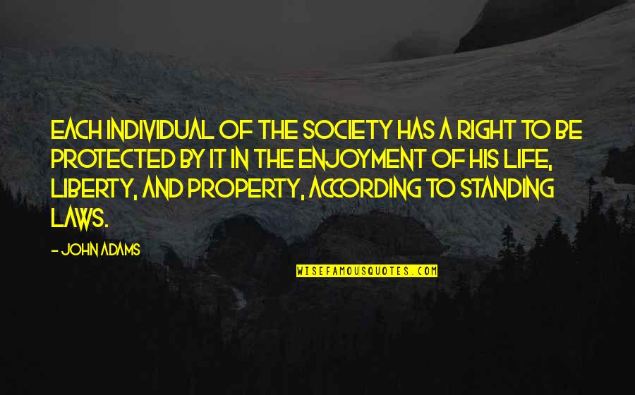 Anielka Name Quotes By John Adams: Each individual of the society has a right