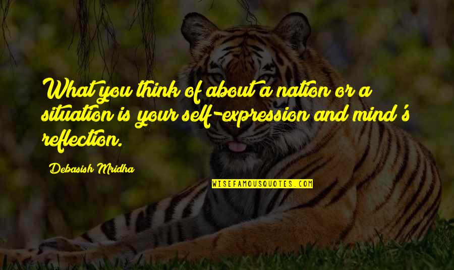 Apocrifo In English Quotes By Debasish Mridha: What you think of about a nation or