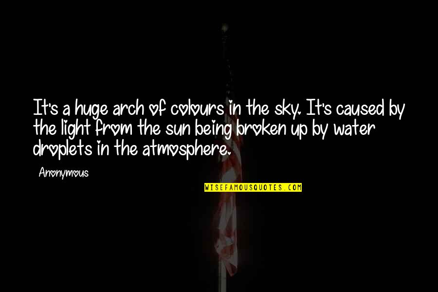 Arch's Quotes By Anonymous: It's a huge arch of colours in the