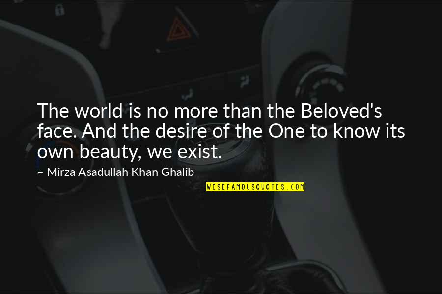 Asadullah Khan Quotes By Mirza Asadullah Khan Ghalib: The world is no more than the Beloved's