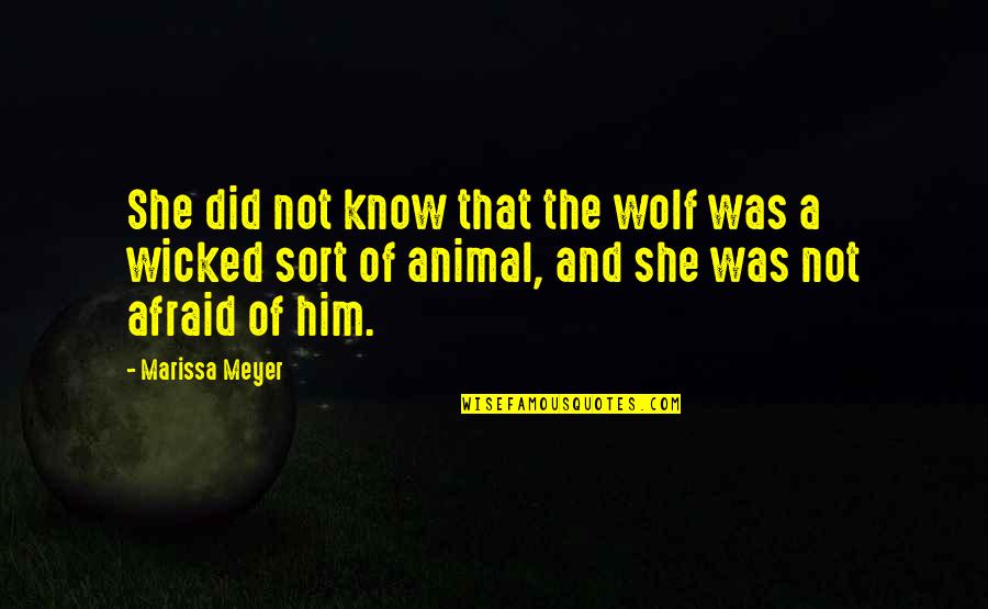 Asma Jahangir Quotes By Marissa Meyer: She did not know that the wolf was