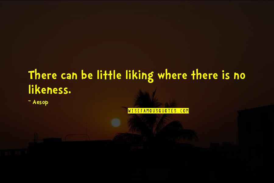 Atacuri Cibernetice Quotes By Aesop: There can be little liking where there is