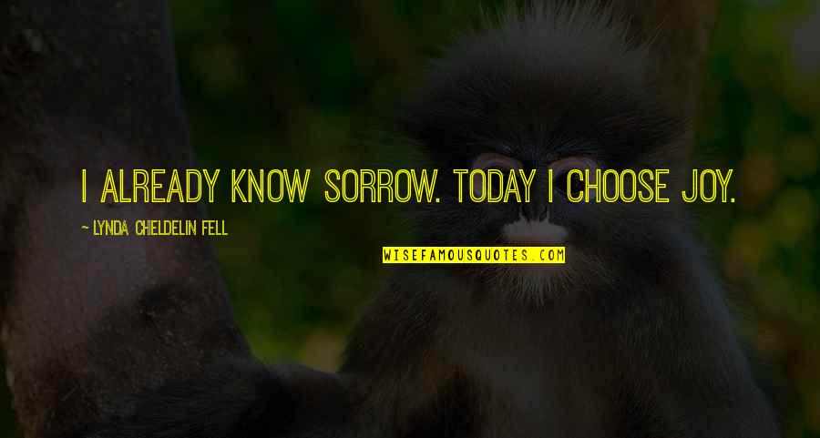 Atypical Antarctica Quotes By Lynda Cheldelin Fell: I already know sorrow. Today I choose joy.