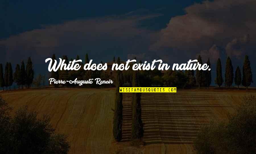 Auguste Renoir Quotes By Pierre-Auguste Renoir: White does not exist in nature.