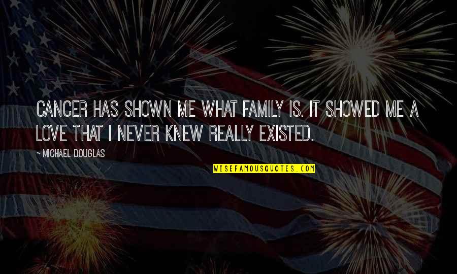 Auto Insurance In California Quotes By Michael Douglas: Cancer has shown me what family is. It