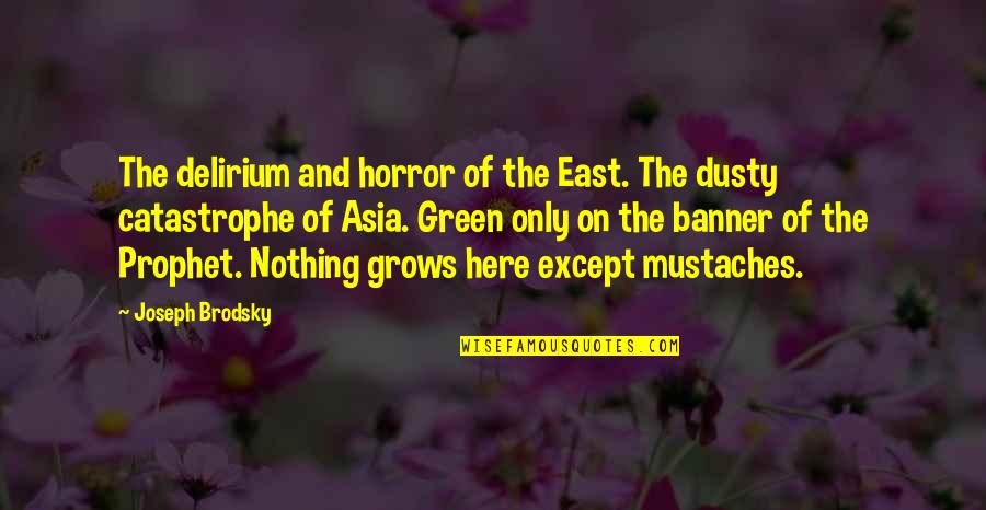 Award Plaque Quotes By Joseph Brodsky: The delirium and horror of the East. The