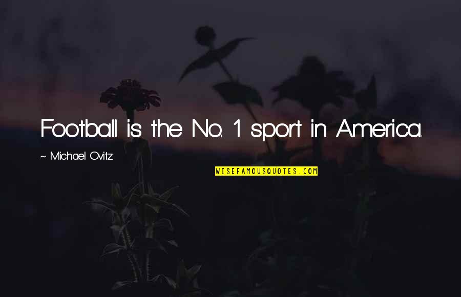 Awestruck Quotes By Michael Ovitz: Football is the No. 1 sport in America.