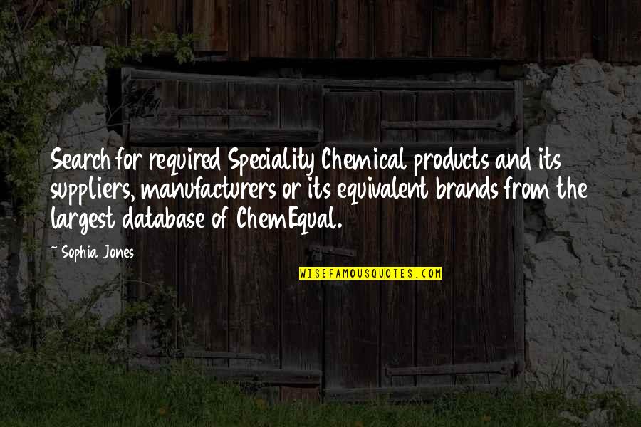 B2b Quotes By Sophia Jones: Search for required Speciality Chemical products and its