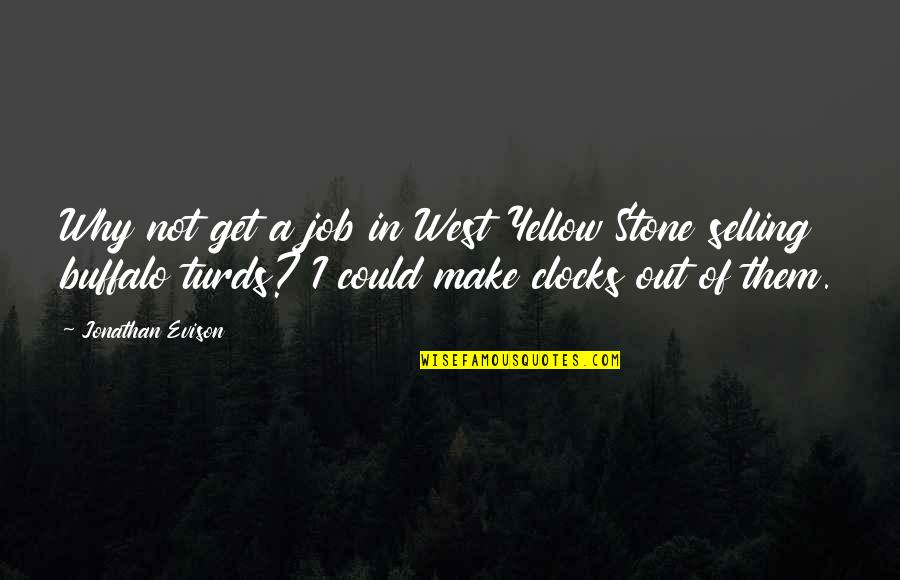 Ba Thien Quotes By Jonathan Evison: Why not get a job in West Yellow