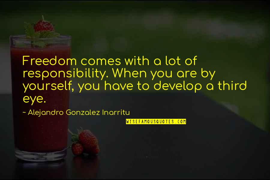 Babayeva Yelena Quotes By Alejandro Gonzalez Inarritu: Freedom comes with a lot of responsibility. When