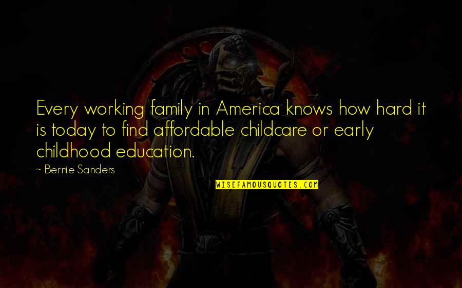 Bachatero Chicho Quotes By Bernie Sanders: Every working family in America knows how hard