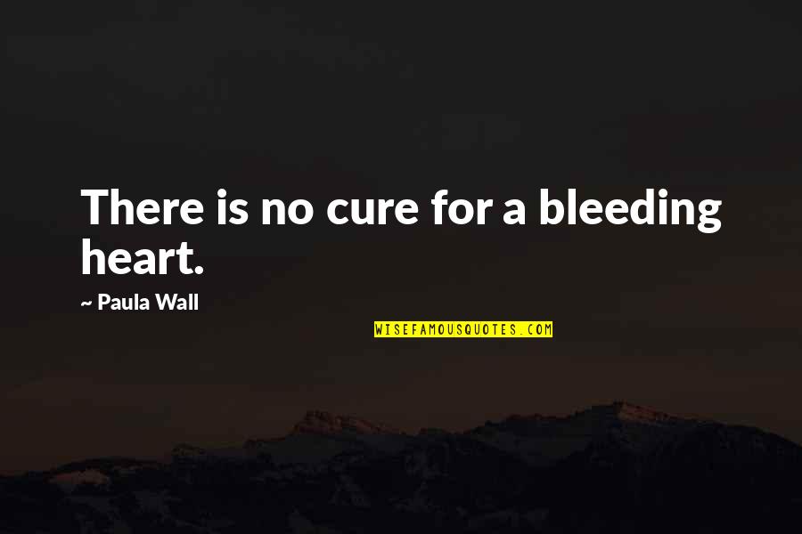 Baileywick Quotes By Paula Wall: There is no cure for a bleeding heart.