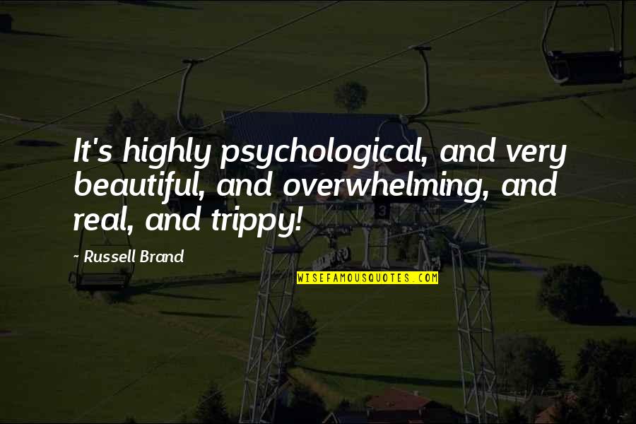 Barcena Mayor Quotes By Russell Brand: It's highly psychological, and very beautiful, and overwhelming,