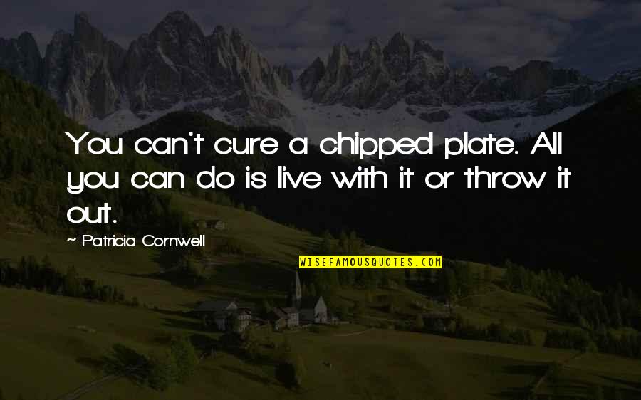 Bear Testimony Quotes By Patricia Cornwell: You can't cure a chipped plate. All you