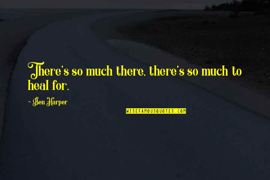 Behest Means Quotes By Ben Harper: There's so much there, there's so much to