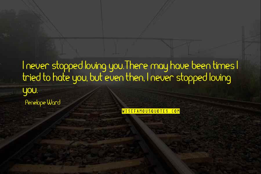 Beigbeder Unicef Quotes By Penelope Ward: I never stopped loving you. There may have