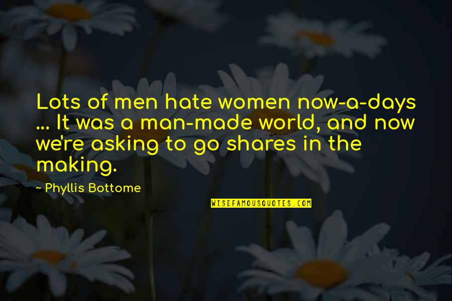 Being Honest In Exam Quotes By Phyllis Bottome: Lots of men hate women now-a-days ... It