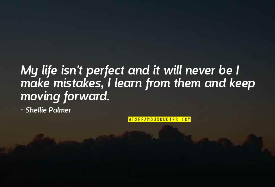 Belated Thank You Quotes By Shellie Palmer: My life isn't perfect and it will never