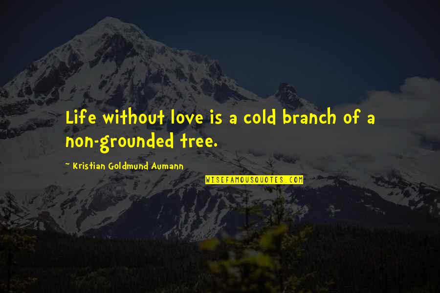 Bendler Mechanical Quotes By Kristian Goldmund Aumann: Life without love is a cold branch of