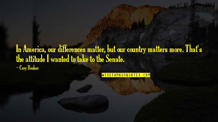 Berenika Such Nkov Quotes By Cory Booker: In America, our differences matter, but our country