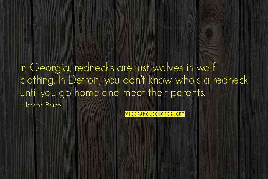 Best Deltron 3030 Quotes By Joseph Bruce: In Georgia, rednecks are just wolves in wolf