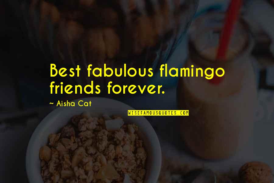 Best Friends Forever Quotes By Aisha Cat: Best fabulous flamingo friends forever.