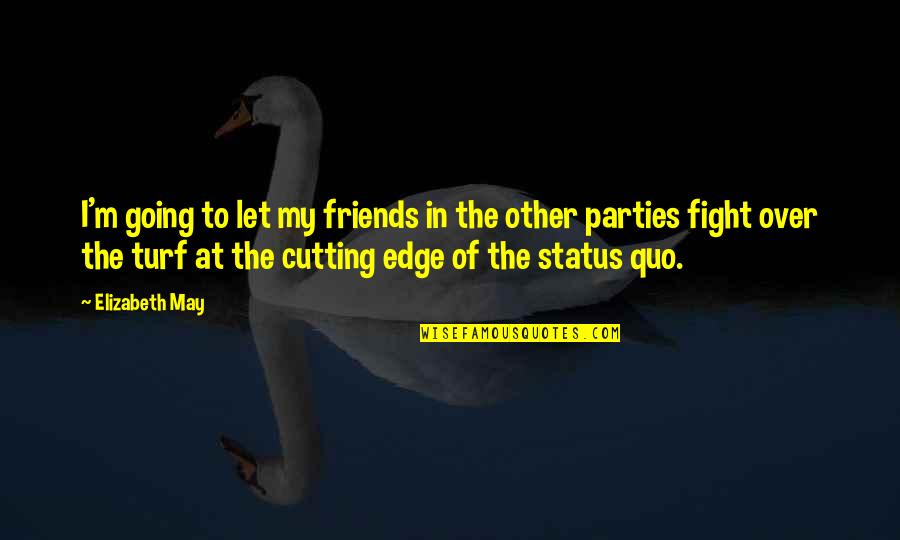 Best Friends That Party Quotes By Elizabeth May: I'm going to let my friends in the