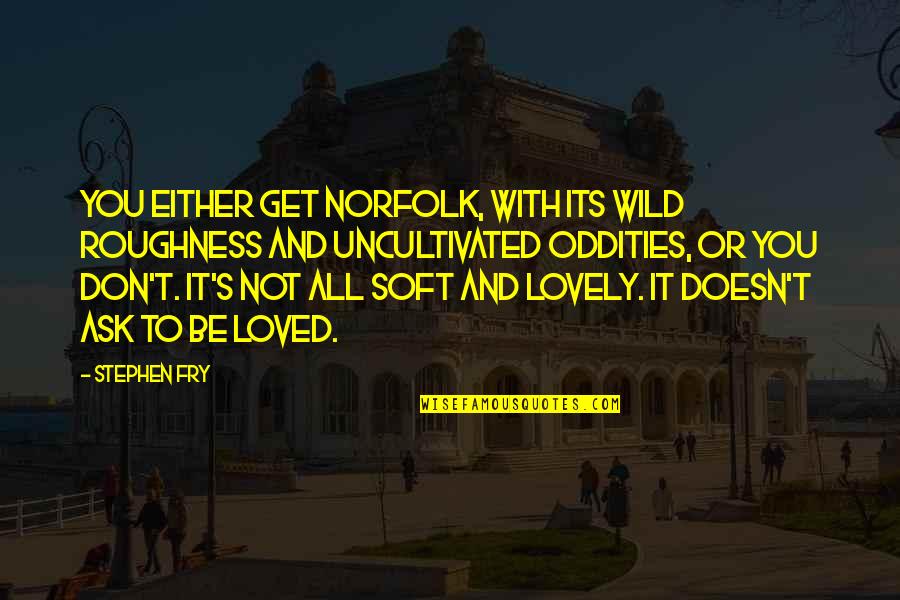 Best Lou Tice Quotes By Stephen Fry: You either get Norfolk, with its wild roughness