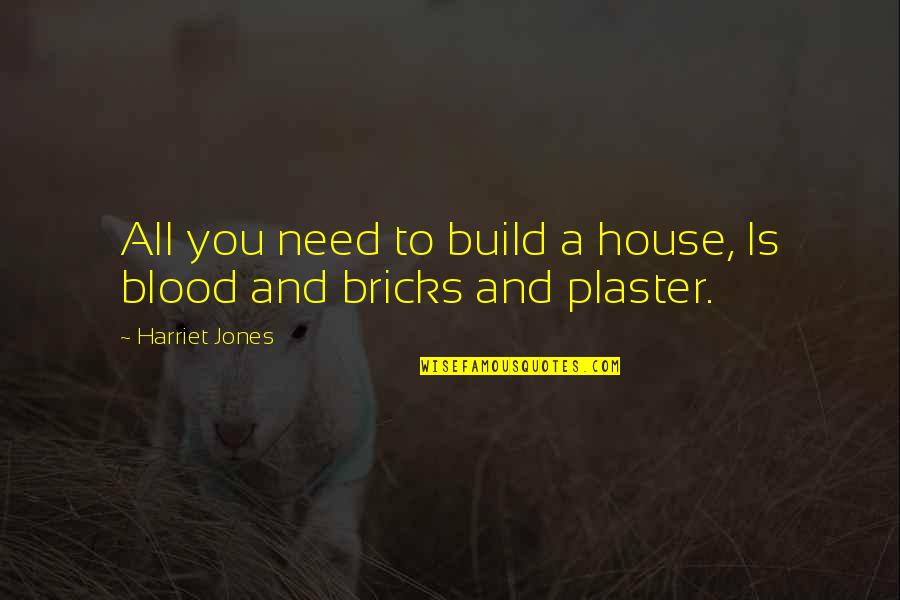 Best Sepedi Quotes By Harriet Jones: All you need to build a house, Is