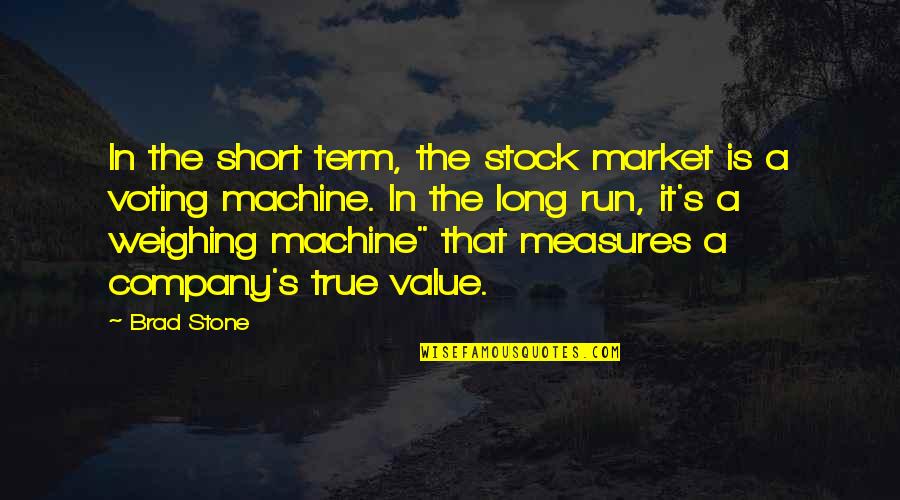 Best Xenoblade Quotes By Brad Stone: In the short term, the stock market is