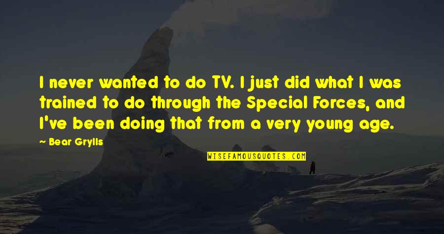 Bestemmia Sulla Quotes By Bear Grylls: I never wanted to do TV. I just