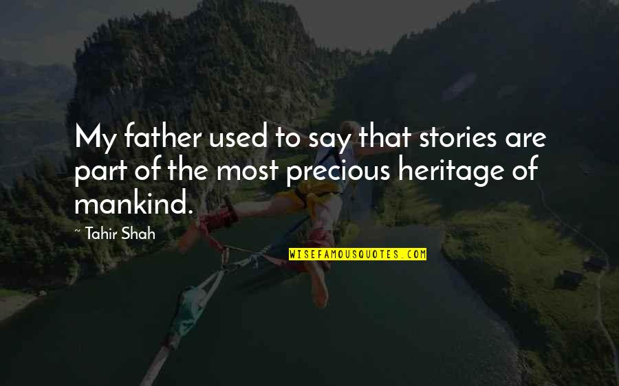 Bibsy Coloring Quotes By Tahir Shah: My father used to say that stories are