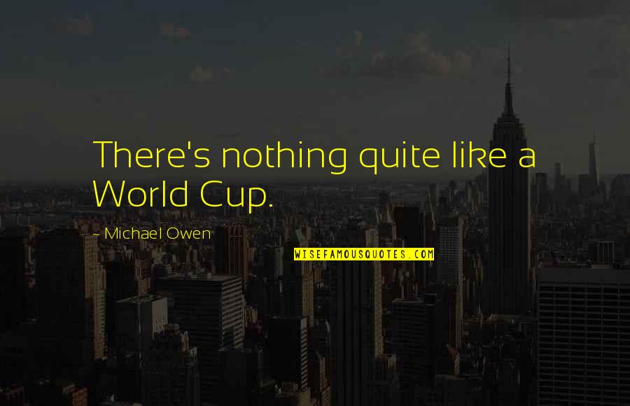 Bicho Kids Quotes By Michael Owen: There's nothing quite like a World Cup.