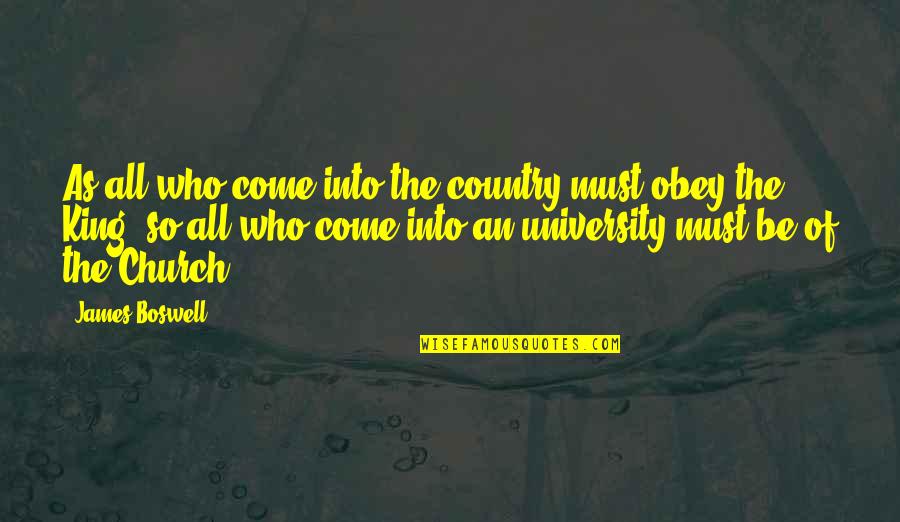 Bien Pensado Woody Quotes By James Boswell: As all who come into the country must