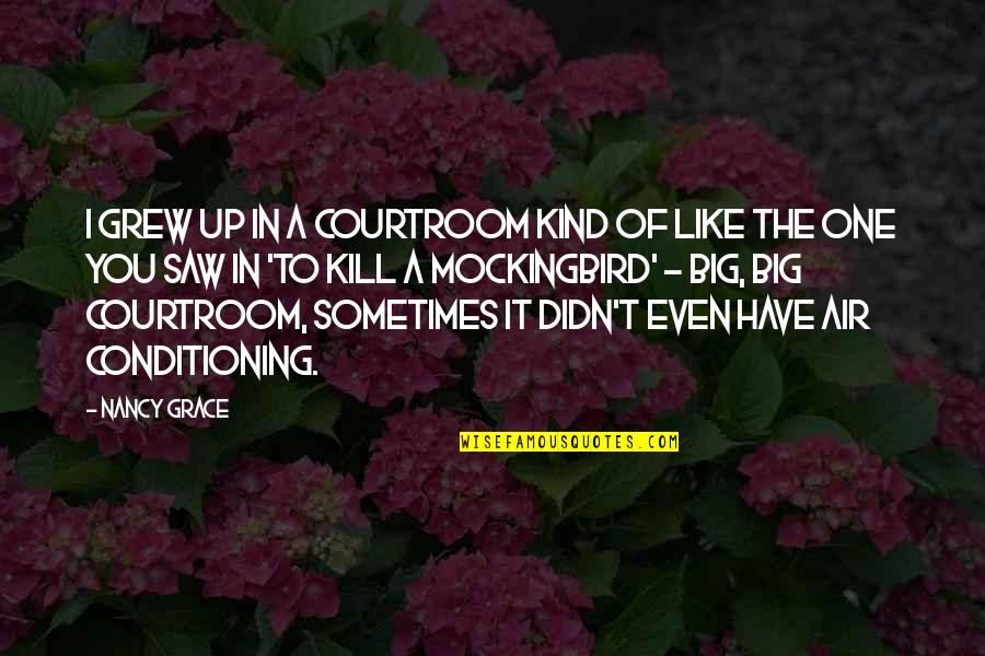 Big It Up Quotes By Nancy Grace: I grew up in a courtroom kind of