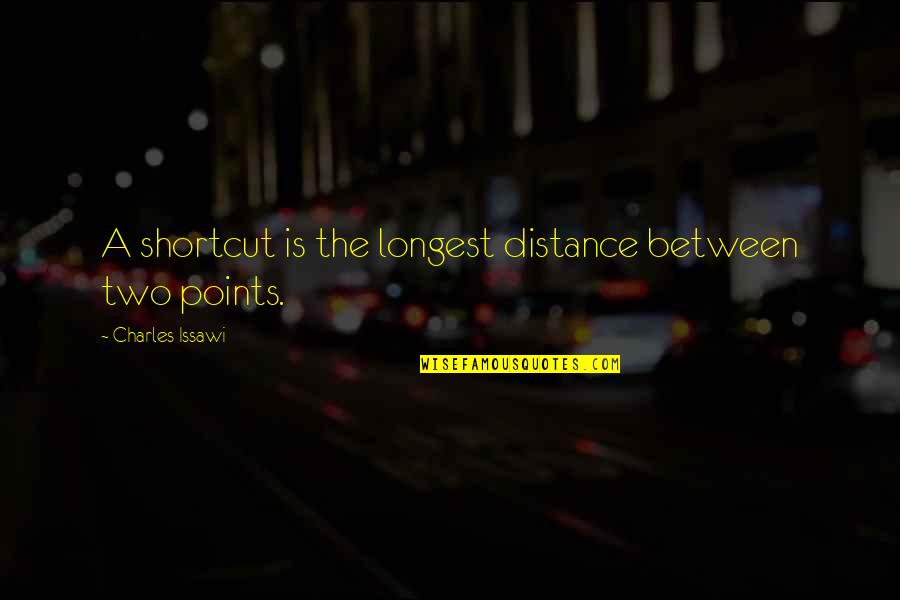 Billy Madison Trivia Quotes By Charles Issawi: A shortcut is the longest distance between two