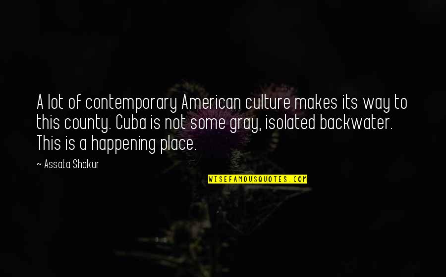 Biographemes Quotes By Assata Shakur: A lot of contemporary American culture makes its