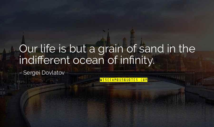 Birth Mother Reunion Quotes By Sergei Dovlatov: Our life is but a grain of sand