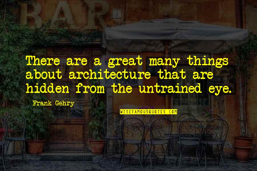 Birthplace Of Democracy Quotes By Frank Gehry: There are a great many things about architecture