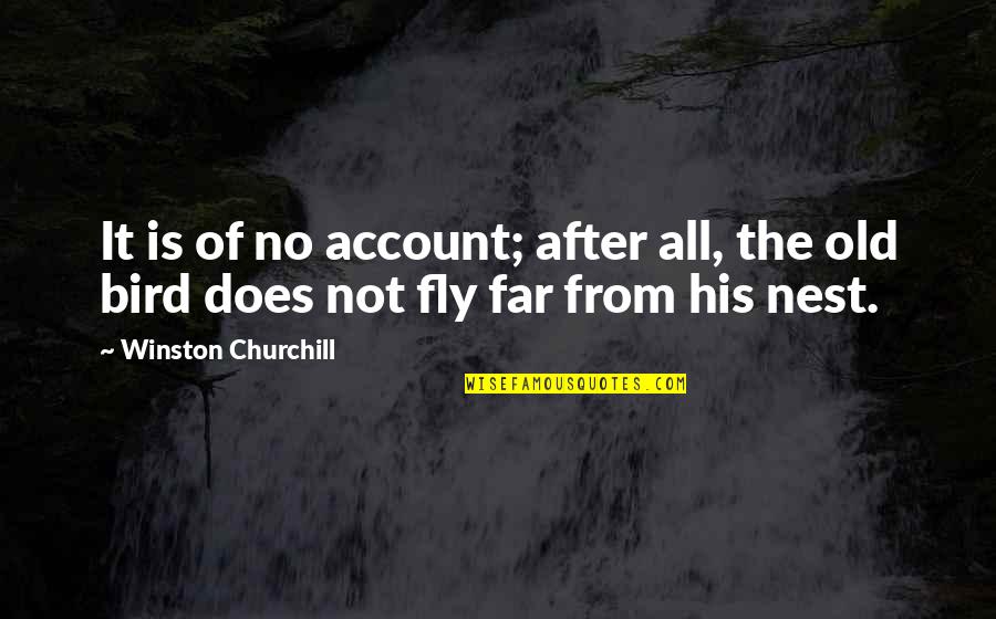 Blistering Dactylitis Quotes By Winston Churchill: It is of no account; after all, the