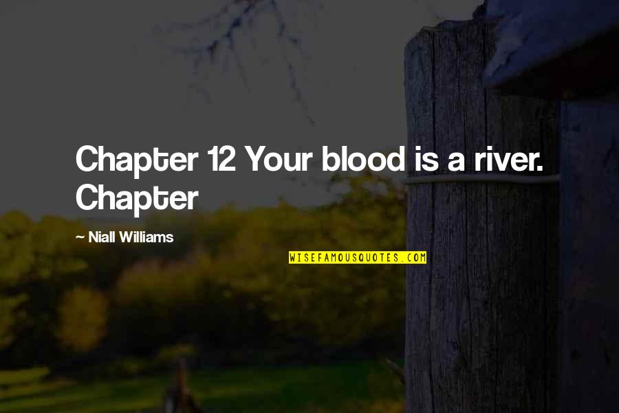 Blue Sky Inspirational Quotes By Niall Williams: Chapter 12 Your blood is a river. Chapter