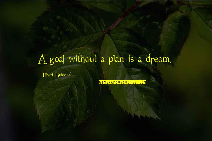 Boat Sail Quotes By Elbert Hubbard: A goal without a plan is a dream.