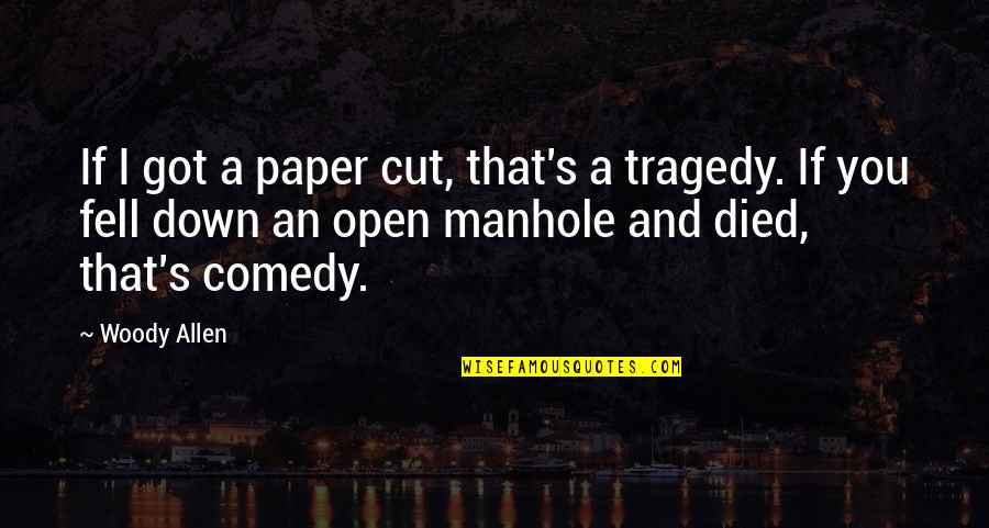 Borgeretta Quotes By Woody Allen: If I got a paper cut, that's a