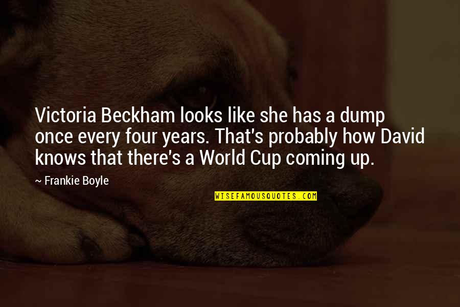 Boyle Quotes By Frankie Boyle: Victoria Beckham looks like she has a dump