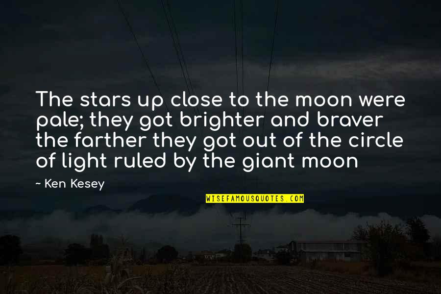 Brighter Light Quotes By Ken Kesey: The stars up close to the moon were