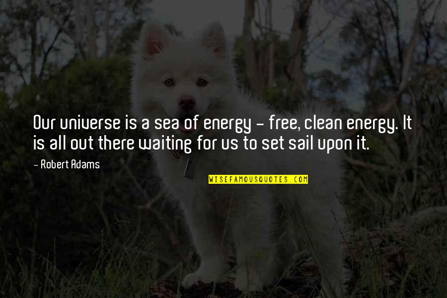 Britvan Realty Quotes By Robert Adams: Our universe is a sea of energy -