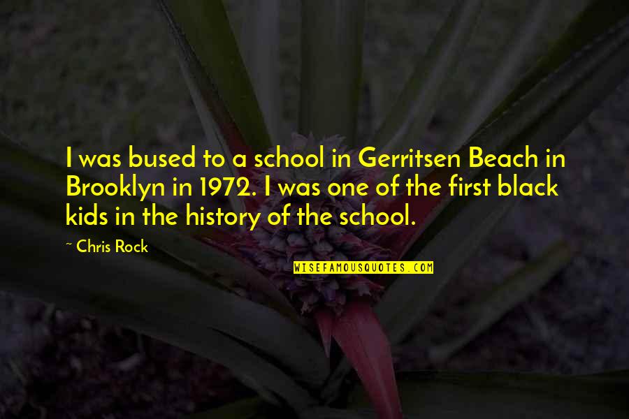 Brooklyn Quotes By Chris Rock: I was bused to a school in Gerritsen