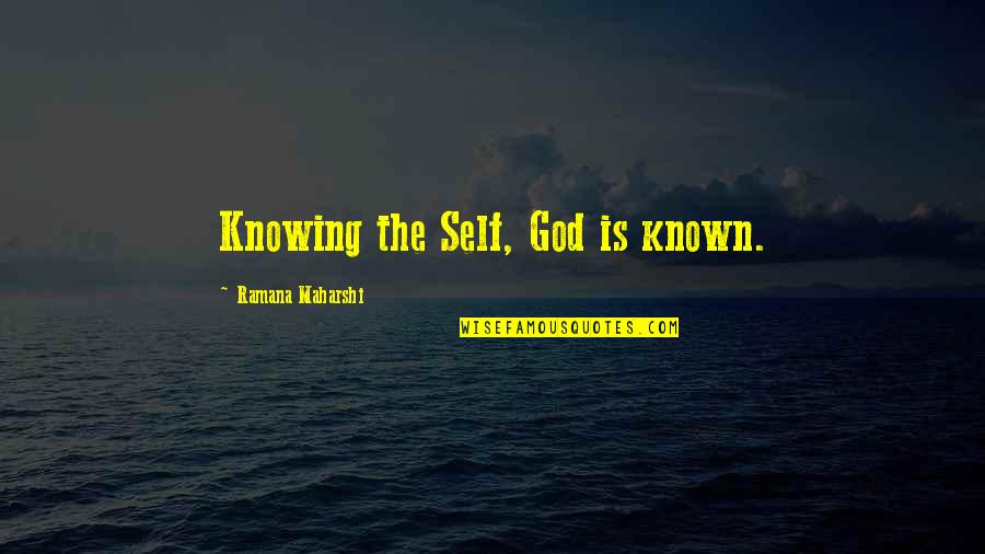 Bryanites Quotes By Ramana Maharshi: Knowing the Self, God is known.