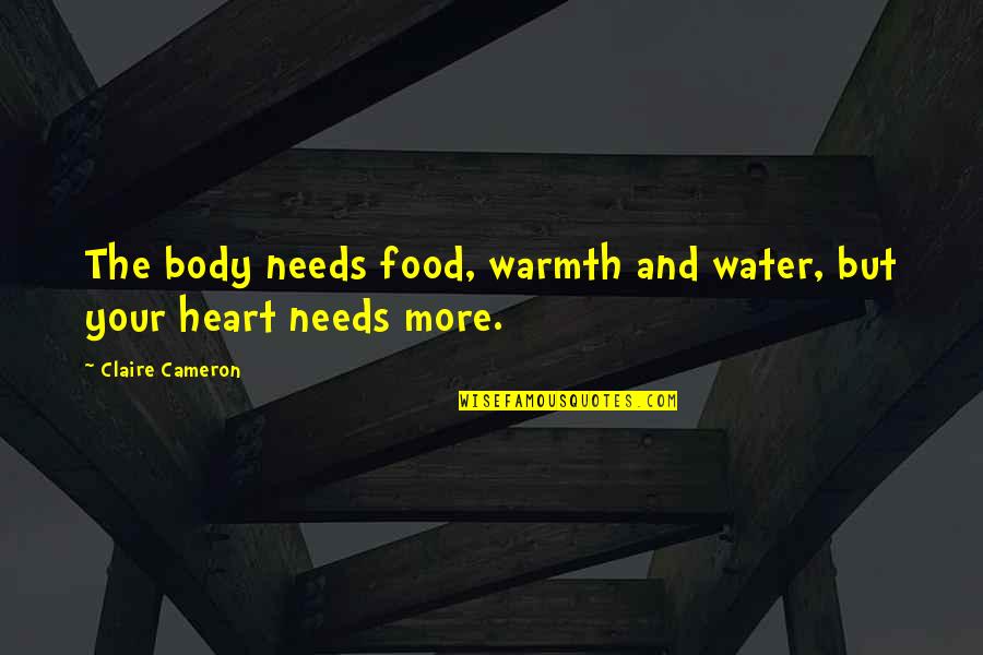 Budh Purnima Quotes By Claire Cameron: The body needs food, warmth and water, but