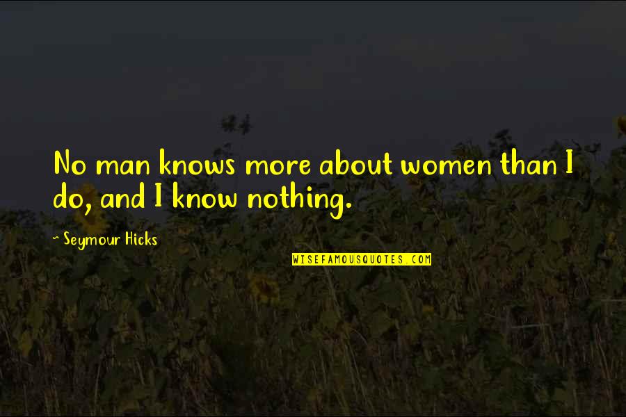 Bugs Bunny Finster Quotes By Seymour Hicks: No man knows more about women than I